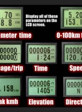 SpeedHut GPS Speedometer Gauge 140kmh Metric | with Turn Signal and High Beam                                     - GRM338-GPS-04T - Image 4