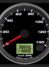 SpeedHut GPS Speedometer Gauge 140kmh Metric                                     - GRM338-GPS-04 - Image 2