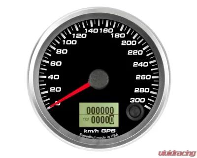 SpeedHut GPS Speedometer Gauge 300kmh Metric - GRM338-GPS-06