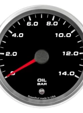 SpeedHut Oil Pressure Gauge 0-14bar Metric with Warning                                     - GRM338-OIL-02 - Image 4