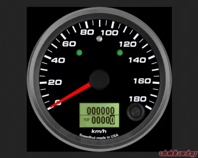 SpeedHut Speedometer Gauge 180kmh Metric Programable | with Turn Signal and High Beam - GRM338-SPEEDO-05T