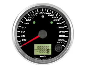 SpeedHut Speedometer Gauge 400kmh Metric Programmable | with Turn Signal and High Beam