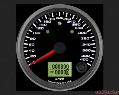 SpeedHut Speedometer Gauge 400kmh Metric Programmable | with Turn Signal and High Beam - GRM338-SPEEDO-07T
