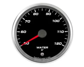 SpeedHut Water Temp Gauge 50-120C Metric with Warning