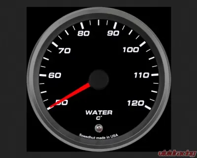 SpeedHut Water Temp Gauge 50-120C Metric with Warning - GRM338-WTR-01