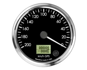 SpeedHut GPS Speedometer Gauge 200kmh Metric | Counter Clockwise