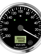 SpeedHut GPS Speedometer Gauge 200kmh Metric Counter Clockwise with Turn Signals and High Beam                                     - GRM4-GPS-01T-CCW - Image 5
