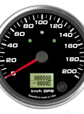 SpeedHut GPS Speedometer Gauge 200kmh Metric | with Turn Signal and High Beam                                     - GRM4-GPS-01T - Image 4