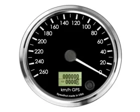 SpeedHut GPS Speedometer Gauge 260kmh Metric | Counter Clockwise