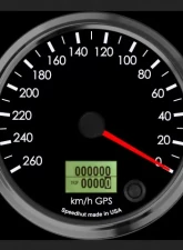 SpeedHut GPS Speedometer Gauge 260kmh Metric | Counter Clockwise                                     - GRM4-GPS-03-CCW - Image 2
