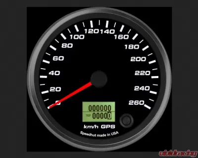 SpeedHut GPS Speedometer Gauge 260kmh Metric - GRM4-GPS-03