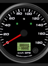 SpeedHut GPS Speedometer Gauge 180kmh Metric | with Turn Signal and High Beam                                     - GRM4-GPS-05T - Image 2