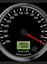 SpeedHut GPS Speedometer Gauge 300kmh Metric | Counter Clockwise                                     - GRM4-GPS-06-CCW - Image 2