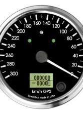 SpeedHut GPS Speedometer Gauge 300kmh Metric Counter Clockwise with Turn Signals and High Beam                                     - GRM4-GPS-06T-CCW - Image 4