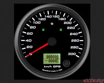 SpeedHut GPS Speedometer Gauge 300kmh Metric | with Turn Signal and High Beam - GRM4-GPS-06T