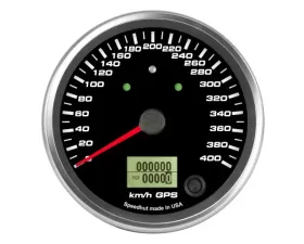 SpeedHut GPS Speedometer Gauge 400kmh Metric | with Turn Signal and High Beam