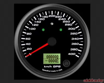 SpeedHut GPS Speedometer Gauge 400kmh Metric | with Turn Signal and High Beam - GRM4-GPS-07T