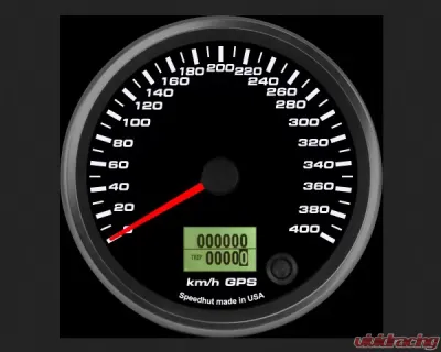 SpeedHut GPS Speedometer Gauge 400kmh Metric - GRM4-GPS-07