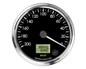 SpeedHut Speedometer Gauge 200kmh Metric Programmable | Counter Clockwise
