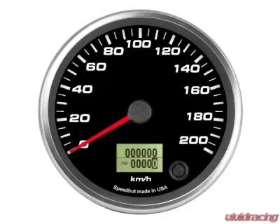 SpeedHut Speedometer Gauge 200kmh Metric Programable - GRM4-SPEEDO-01