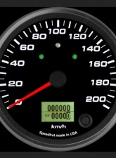 SpeedHut Speedometer Gauge 200kmh Metric Programmable | with Turn Signal and High Beam                                     - GRM4-SPEEDO-01T - Image 2