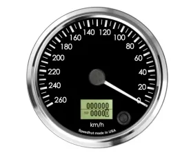 SpeedHut Speedometer Gauge 260kmh Metric Programmable | Counter Clockwise