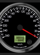 SpeedHut Speedometer Gauge 260kmh Metric Programmable | Counter Clockwise                                     - GRM4-SPEEDO-02-CCW - Image 2