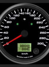 SpeedHut Speedometer Gauge 300kmh Metric Programmable | with Turn Signal and High Beam                                     - GRM4-SPEEDO-03T - Image 2