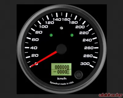 SpeedHut Speedometer Gauge 300kmh Metric Programmable | with Turn Signal and High Beam - GRM4-SPEEDO-03T