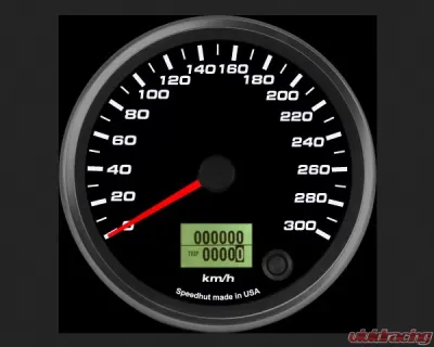 SpeedHut Speedometer Gauge 300kmh Metric Programmable - GRM4-SPEEDO-03