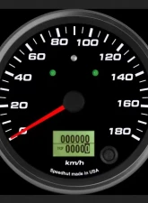 SpeedHut Speedometer Gauge 180kmh Metric Programmable | with Turn Signal and High Beam                                     - GRM4-SPEEDO-05T - Image 2