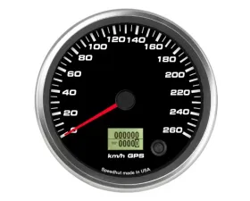 SpeedHut GPS Speedometer Gauge 260kmh Metric