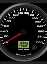 SpeedHut GPS Speedometer Gauge 300kmh Metric                                     - GRM4.5-GPS-06 - Image 2