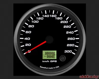 SpeedHut GPS Speedometer Gauge 300kmh Metric - GRM4.5-GPS-06
