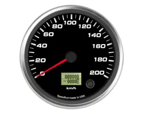 SpeedHut Speedometer Gauge 200kmh Metric Programmable