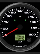 SpeedHut Speedometer Gauge 200kmh Metric Programmable | with Turn Signal and High Beam                                     - GRM4.5-SPEEDO-01T - Image 2