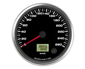 SpeedHut Speedometer Gauge 260kmh Metric Programmable