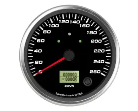 SpeedHut Speedometer Gauge 260kmh Metric Programmable | with Turn Signal and High Beam