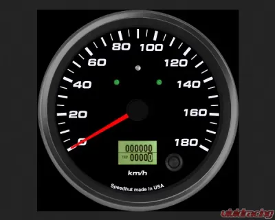 SpeedHut Speedometer Gauge 180kmh Metric Programmable | with Turn Signal and High Beam - GRM4.5-SPEEDO-05T