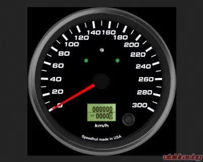 SpeedHut Speedometer Gauge 300kmh Metric Programmable | with Turn Signal and High Beam - GRM4.5-SPEEDO-06T