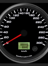 SpeedHut Speedometer Gauge 300kmh Metric Programmable                                     - GRM4.5-SPEEDO-06 - Image 2