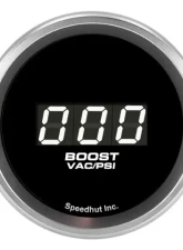 SpeedHut Boost/Vac Digital Gauge 30inhg-0-30psi with Easy Touch Bezel                                     - GR-DG-BOOST-01 - Image 2
