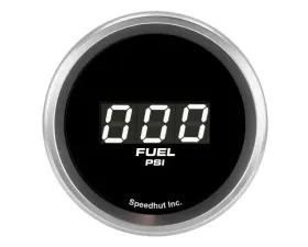 SpeedHut Fuel Pressure Digital Gauge 0-100psi with Easy Touch Bezel