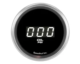 SpeedHut Oil Pressure Digital Gauge 0-100psi with Easy Touch Bezel