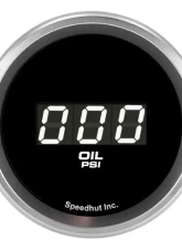 SpeedHut Oil Pressure Digital Gauge 0-100psi with Easy Touch Bezel                                     - GR-DG-OIL-01 - Image 2