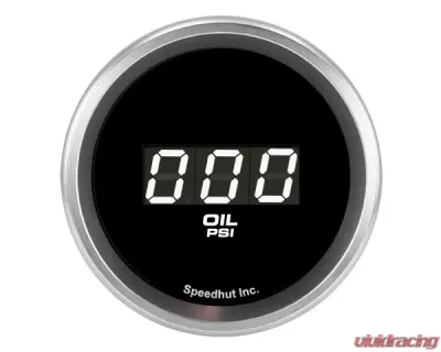 SpeedHut Oil Pressure Digital Gauge 0-100psi with Easy Touch Bezel - GR-DG-OIL-01
