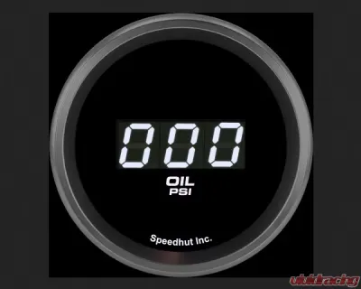 SpeedHut Oil Pressure Digital Gauge 0-100psi with Easy Touch Bezel - GR-DG-OIL-01