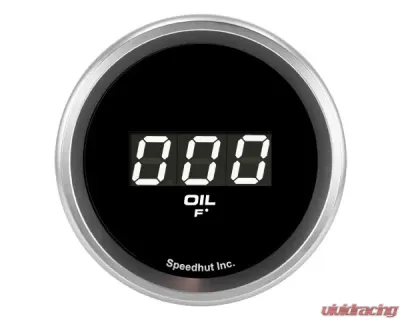 SpeedHut Oil Temp Digital Gauge 60-300F with Easy Touch Bezel - GR-DG-OILT-02