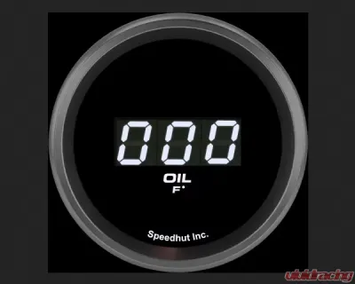 SpeedHut Oil Temp Digital Gauge 60-300F with Easy Touch Bezel - GR-DG-OILT-02