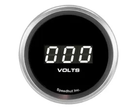 SpeedHut Volt Digital Gauge 6-18V with Easy Touch Bezel